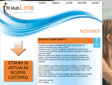 Tablet Screenshot of fitklublinie.cz